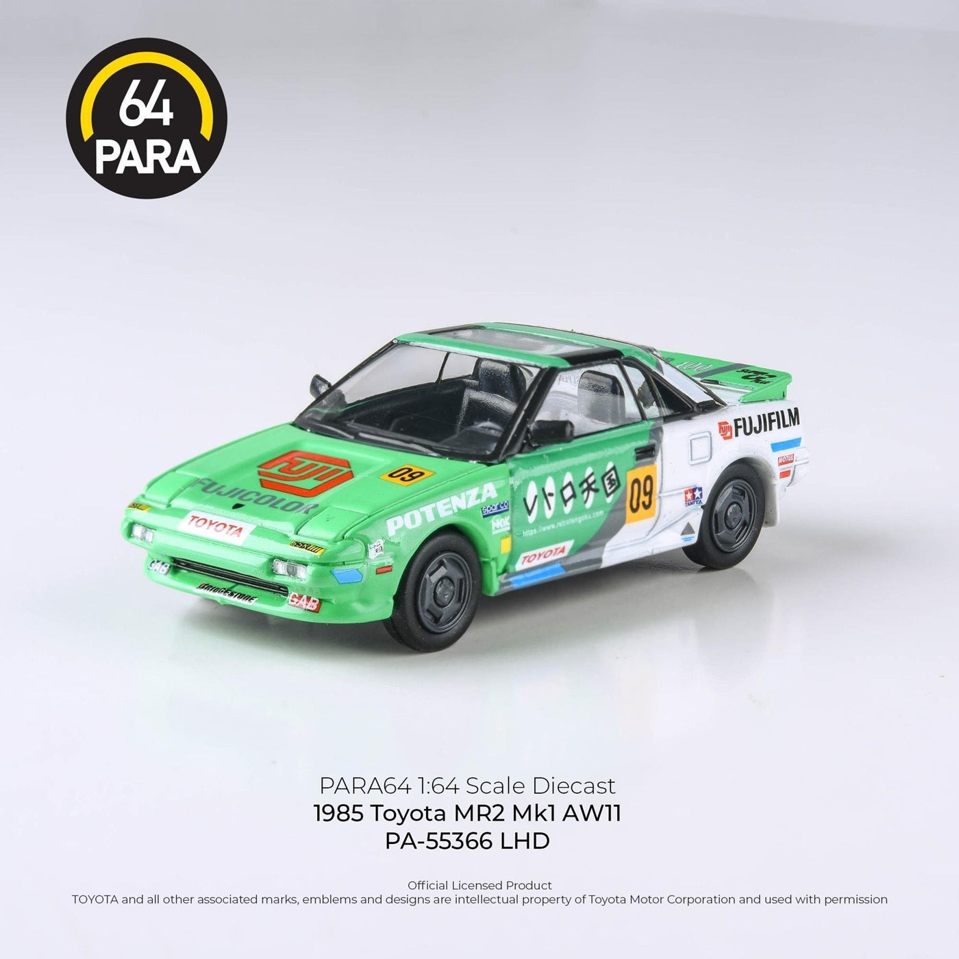 1985 Toyota MR2 MK1 AW11 Fuji Film - Para64 - Scala 1/64