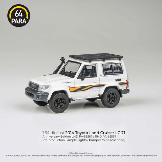 2023 Toyota Land Cruiser LC71 White Anniversary LHD - Para64 - Scala 1/64