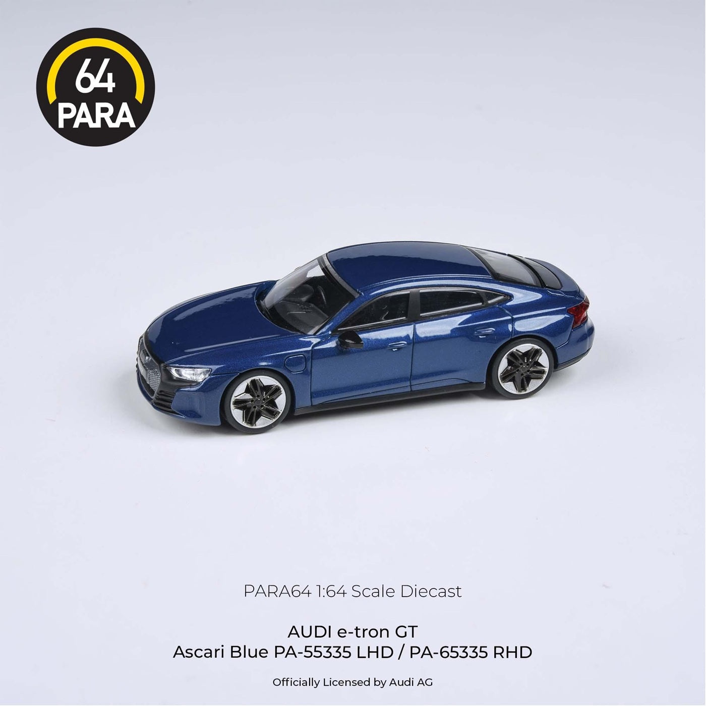 2021 Audi RS E-Tron GT Ascari Blue LHD - Para64 - Scala 1/64