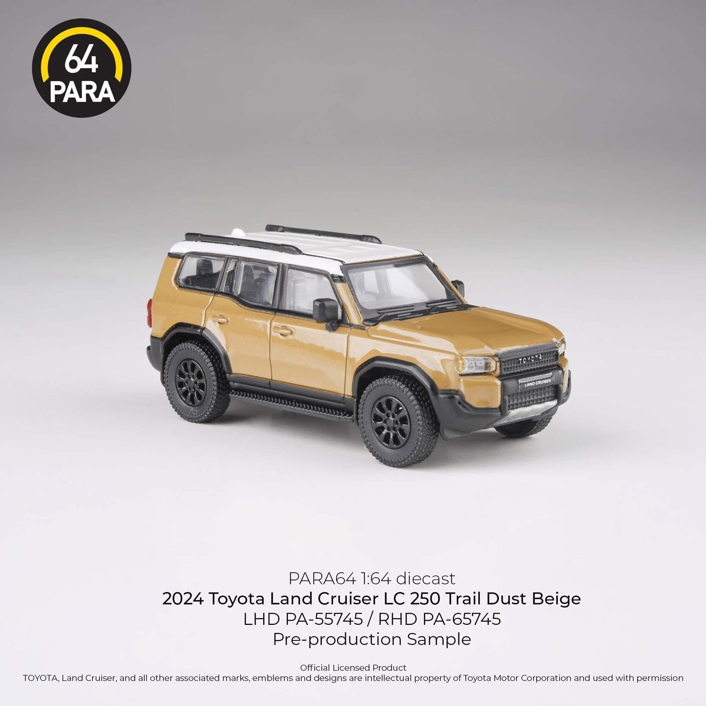 2024 Toyota Land Cruiser 250 Prado Trail Dust Beige LHD - Para64 - Scala 1/64