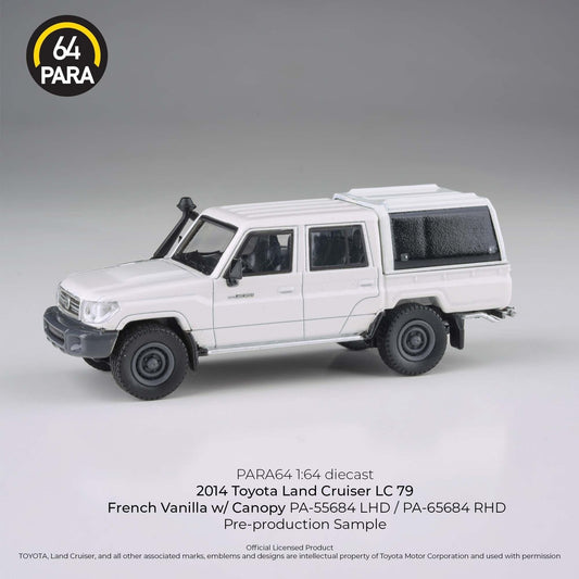 2012 Toyota Land Cruiser LC 79 French Vanilla with Canopy LHD - Para64 - Scala 1/64