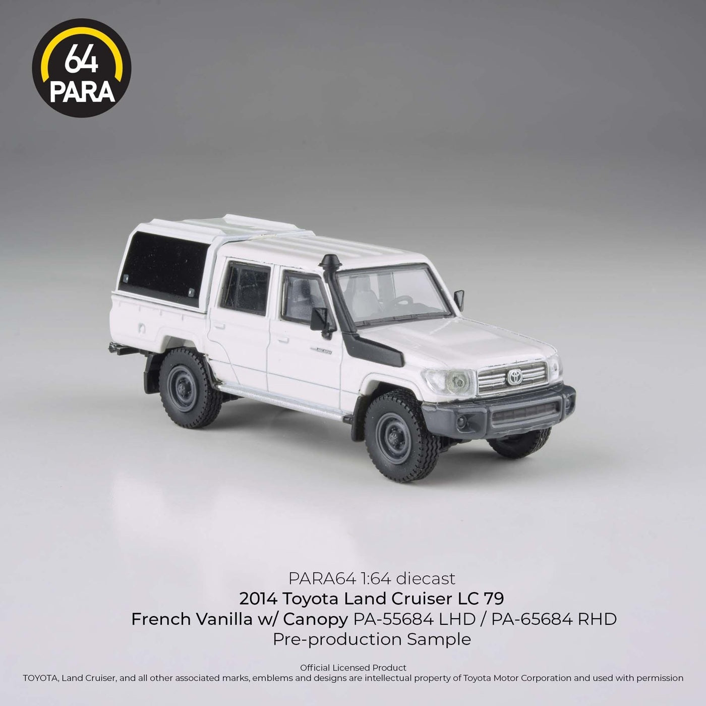 2012 Toyota Land Cruiser LC 79 French Vanilla with Canopy LHD - Para64 - Scala 1/64