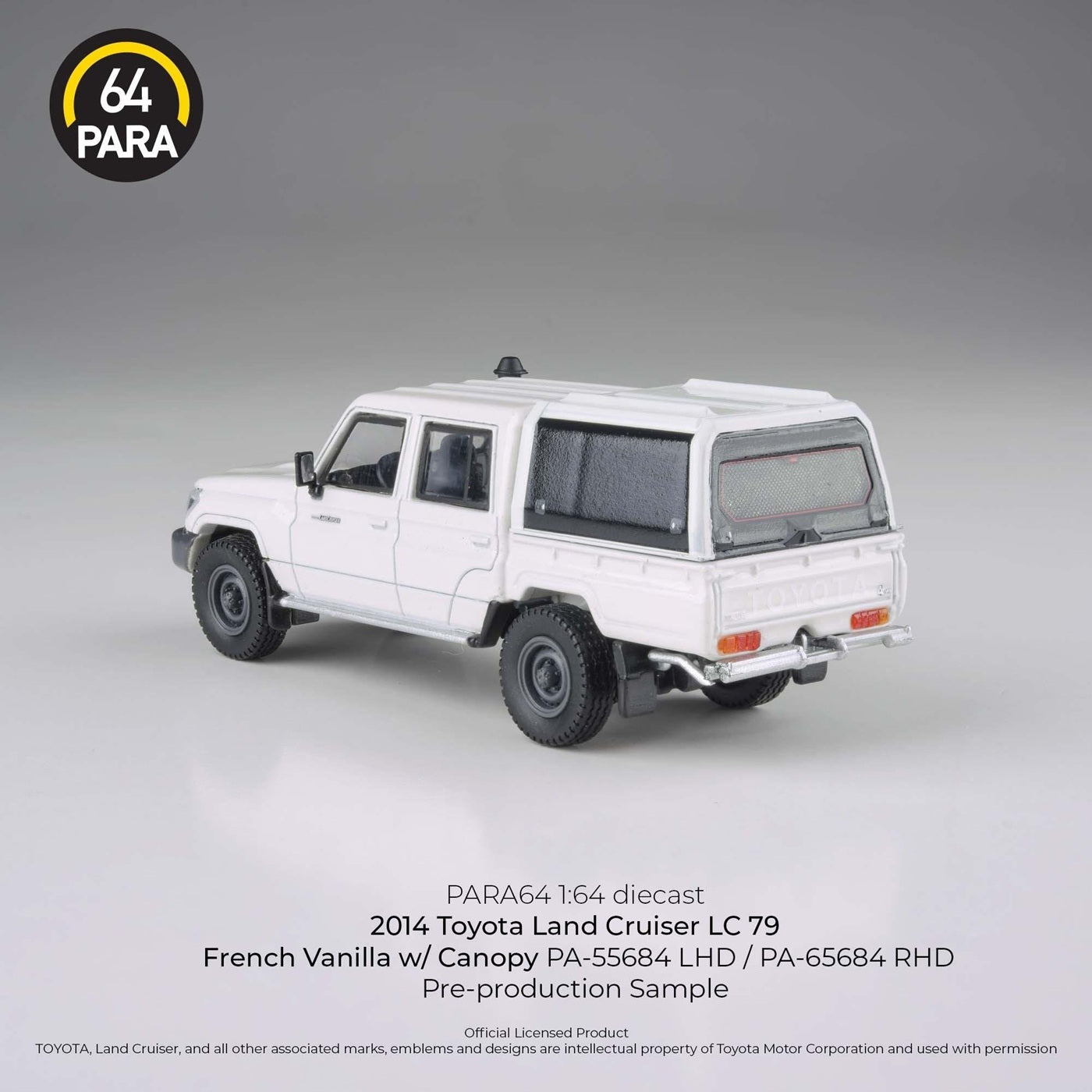 2012 Toyota Land Cruiser LC 79 French Vanilla with Canopy LHD - Para64 - Scala 1/64