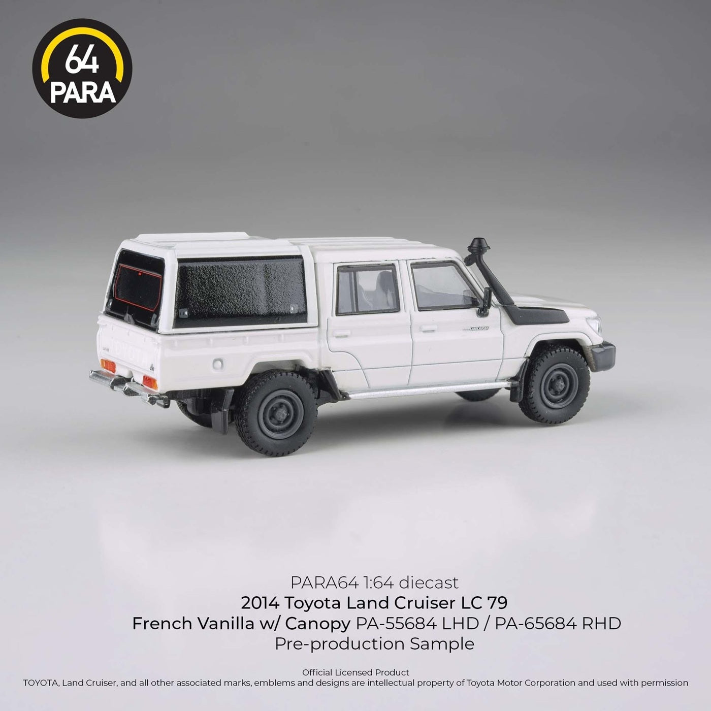2012 Toyota Land Cruiser LC 79 French Vanilla with Canopy LHD - Para64 - Scala 1/64
