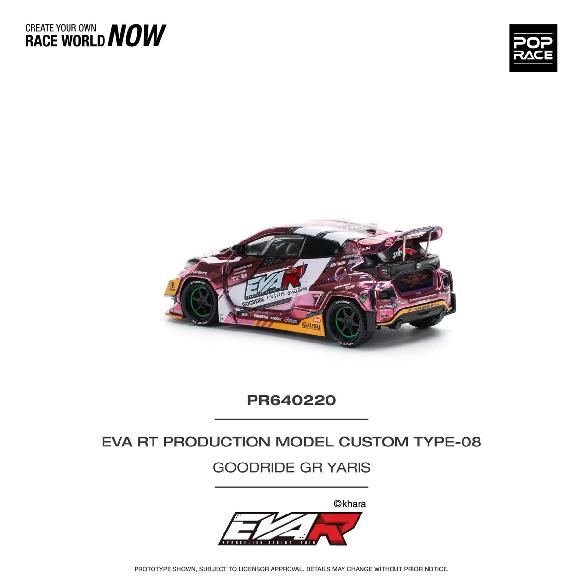 EVA RT Production Model Custom Type-08 Goodride GR Toyots Yaris - Pop Race - Scala 1/64 PR64-220