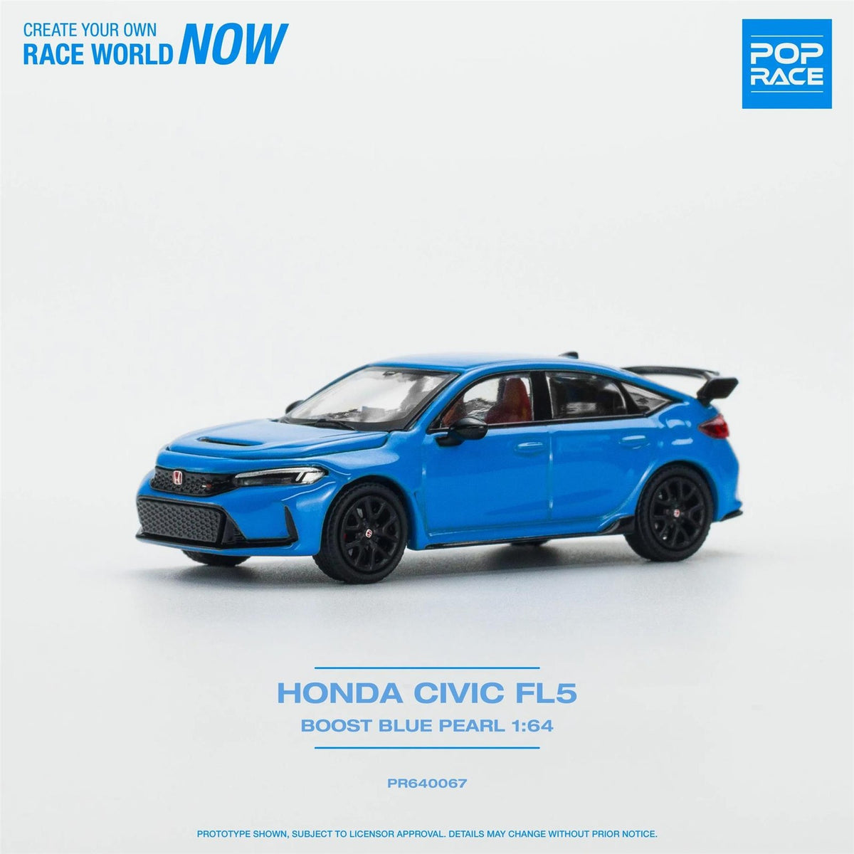 Pop Race - Honda Civic Type-R FL5 Boost Blue Pearl - Scala 1/64 PR64-67