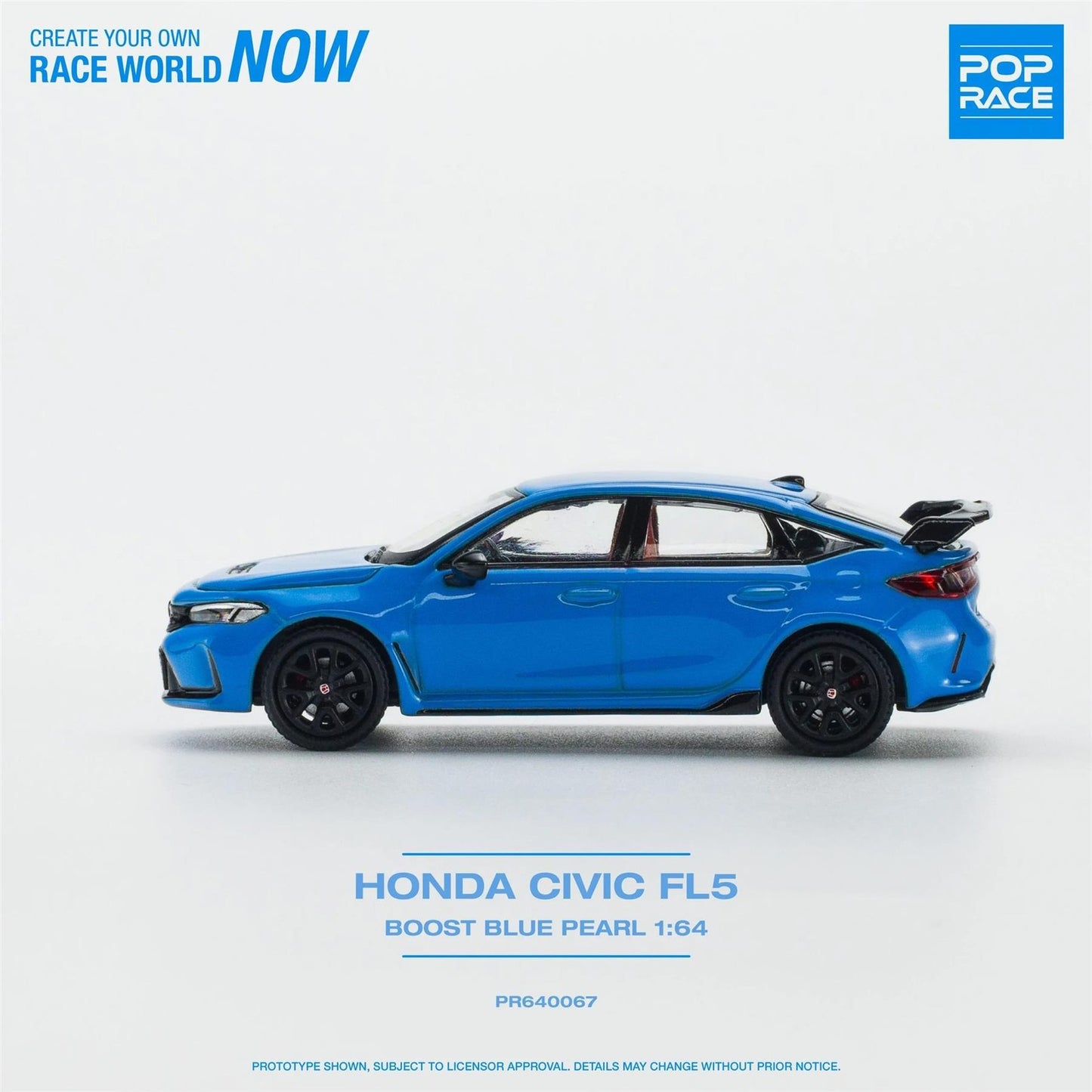 Pop Race - Honda Civic Type-R FL5 Boost Blue Pearl - Scala 1/64 PR64-67