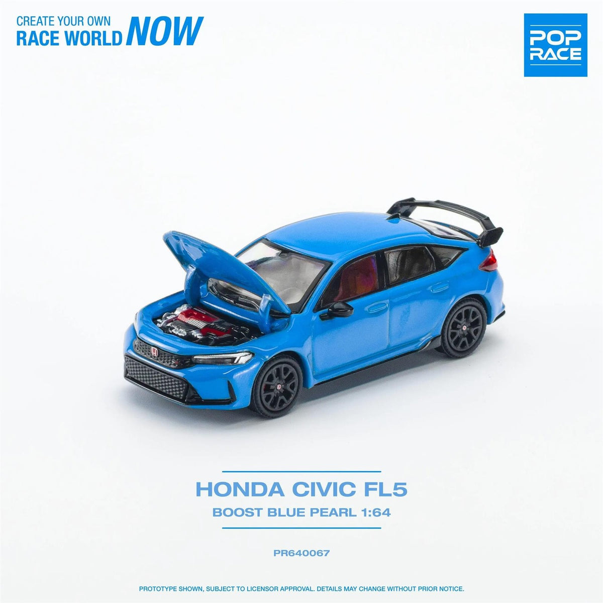 Pop Race - Honda Civic Type-R FL5 Boost Blue Pearl - Scala 1/64 PR64-67