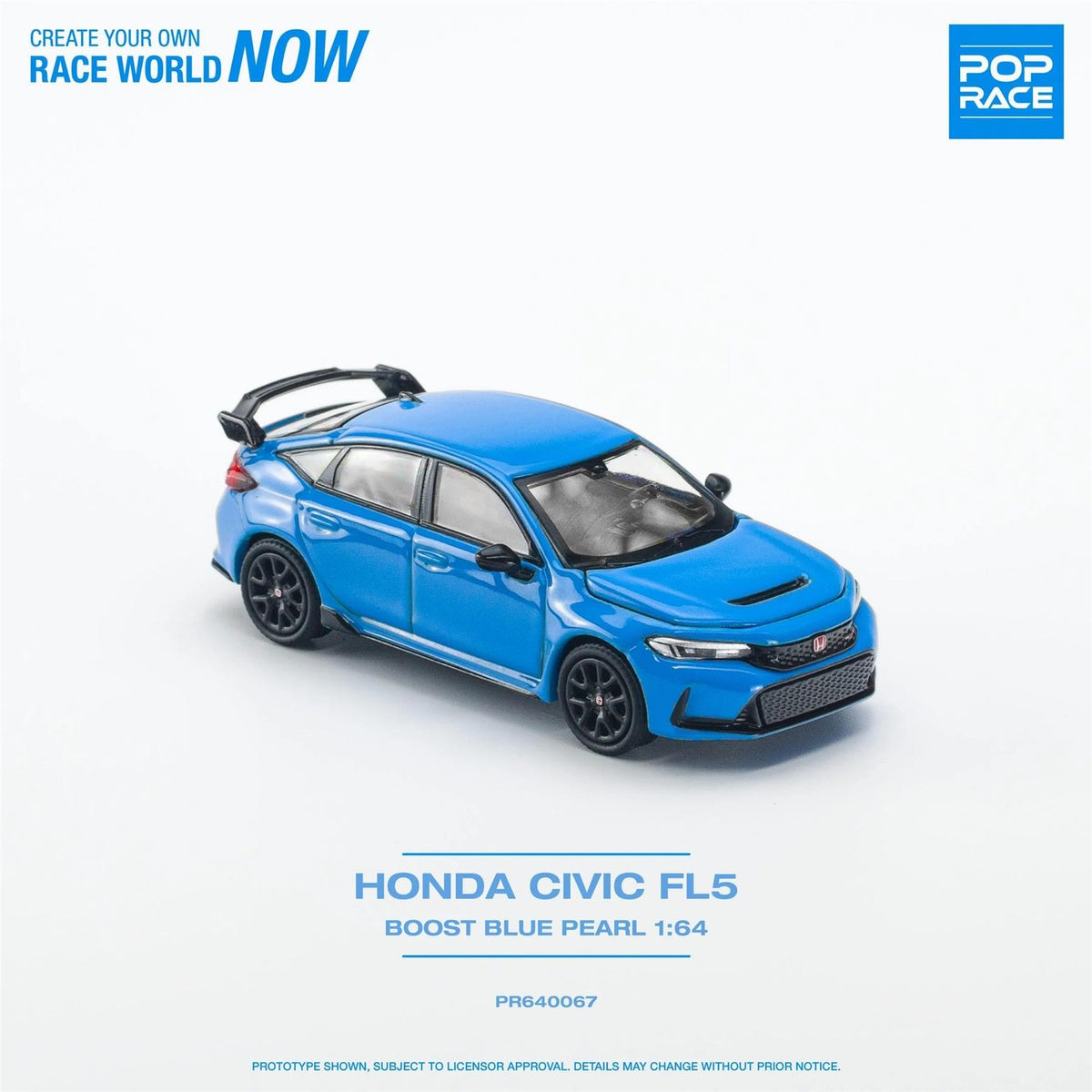 Pop Race - Honda Civic Type-R FL5 Boost Blue Pearl - Scala 1/64 PR64-67