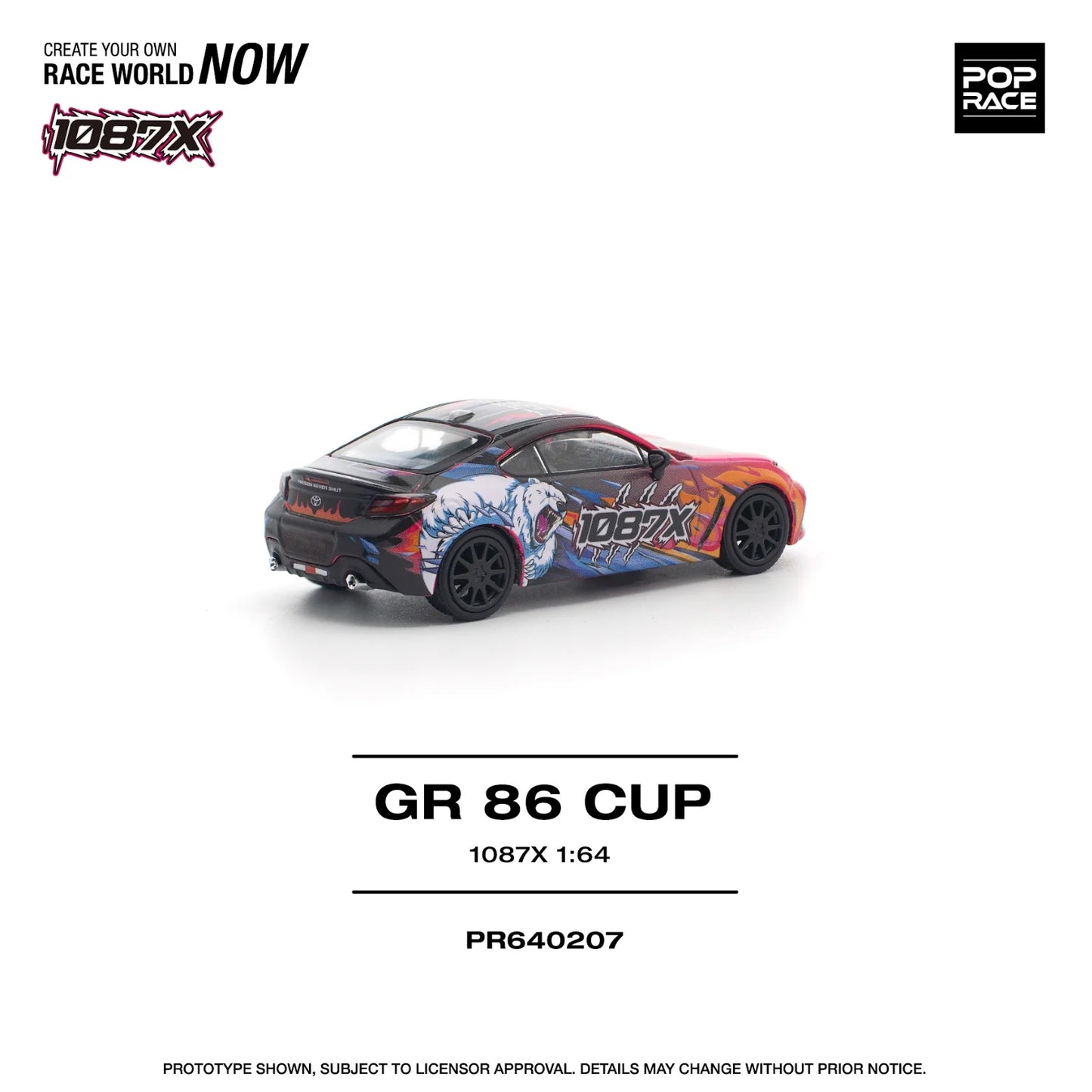 Pop Race - Toyota 1087X GR86 CUP - Scala 1/64 PR64-207