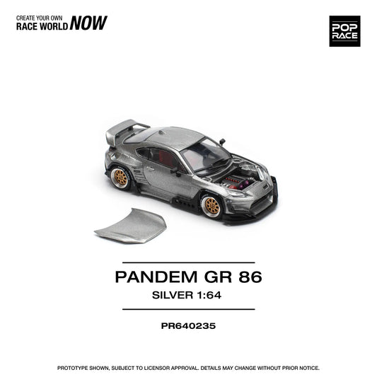 Toyota PANDEM GR86 - Pop Race - Scala 1/64 PR64-235