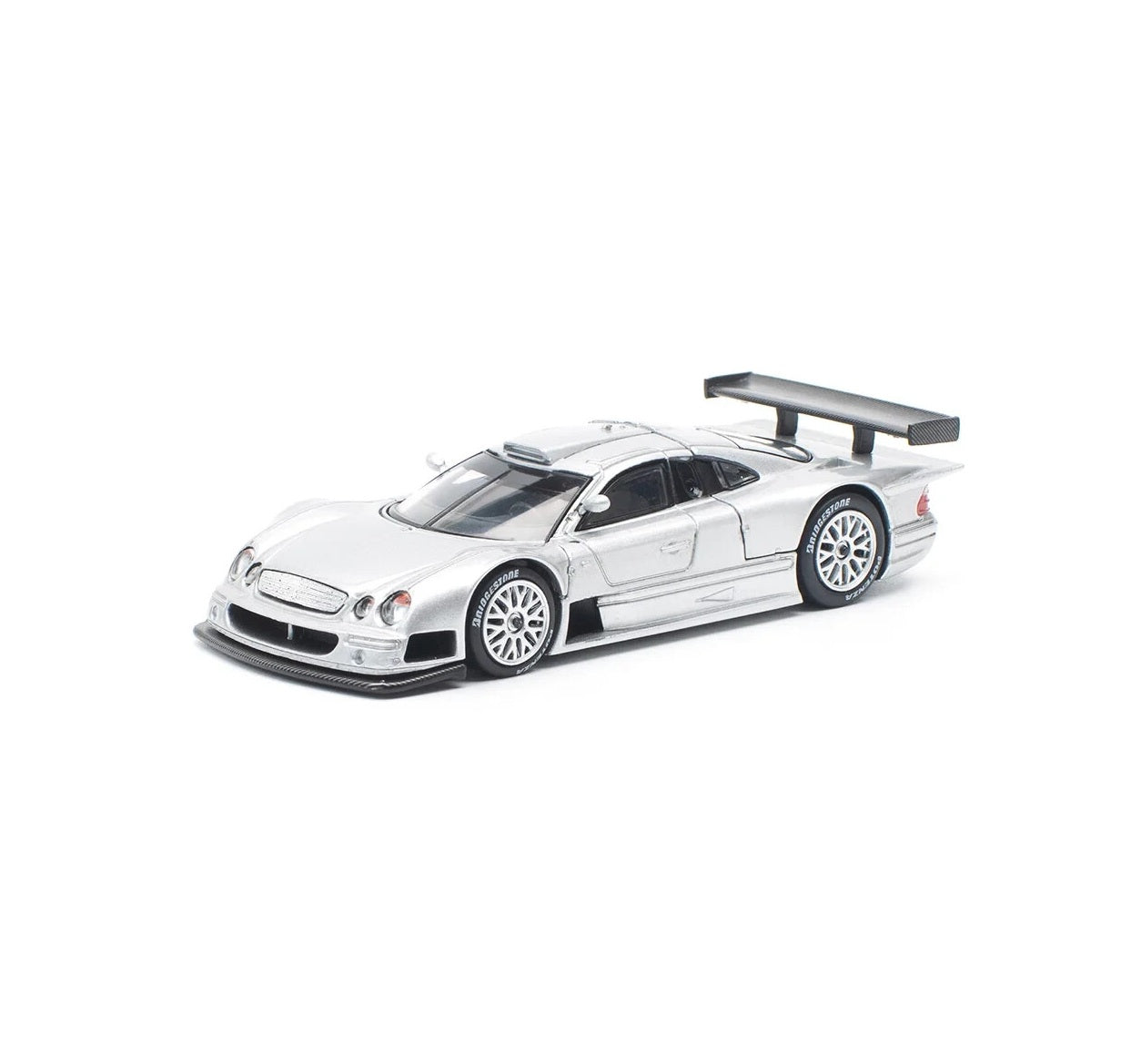 Mercedes-Benz CLK AMG GTR (Silver) Street Version - Pop Race - Scala 1/64 PR64-158