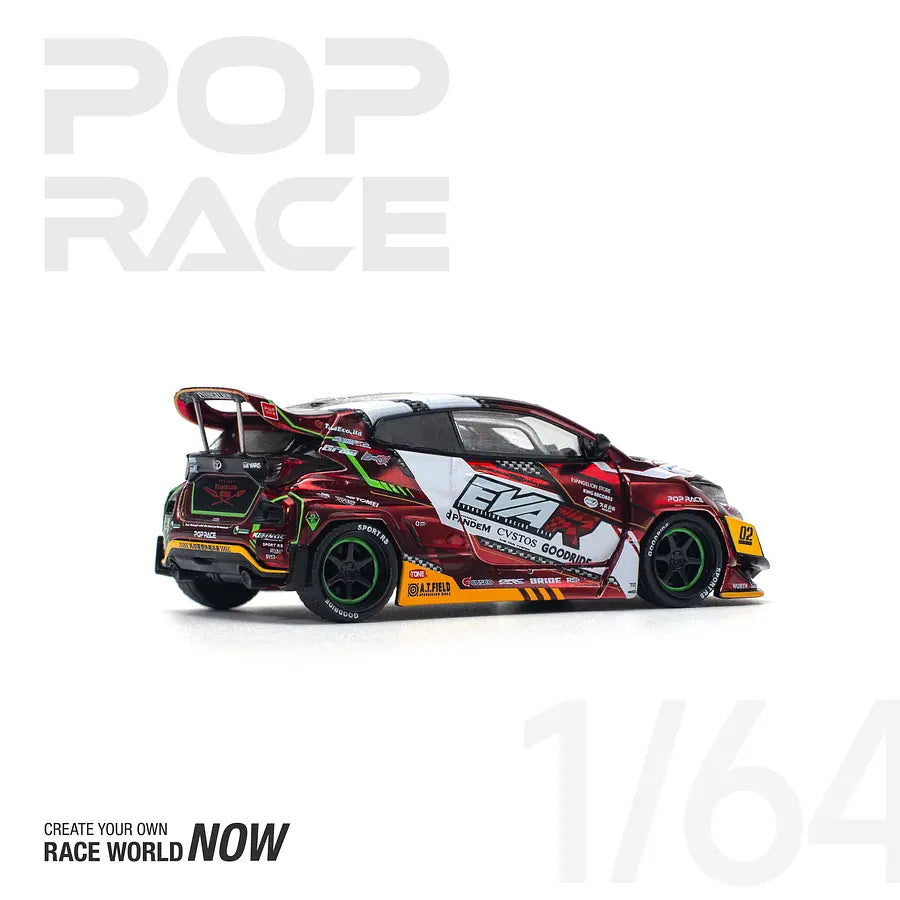 Toyota Goodride GR Yaris EVA RT Production Model-02 - Pop Race - Scala 1/64 PR64-126