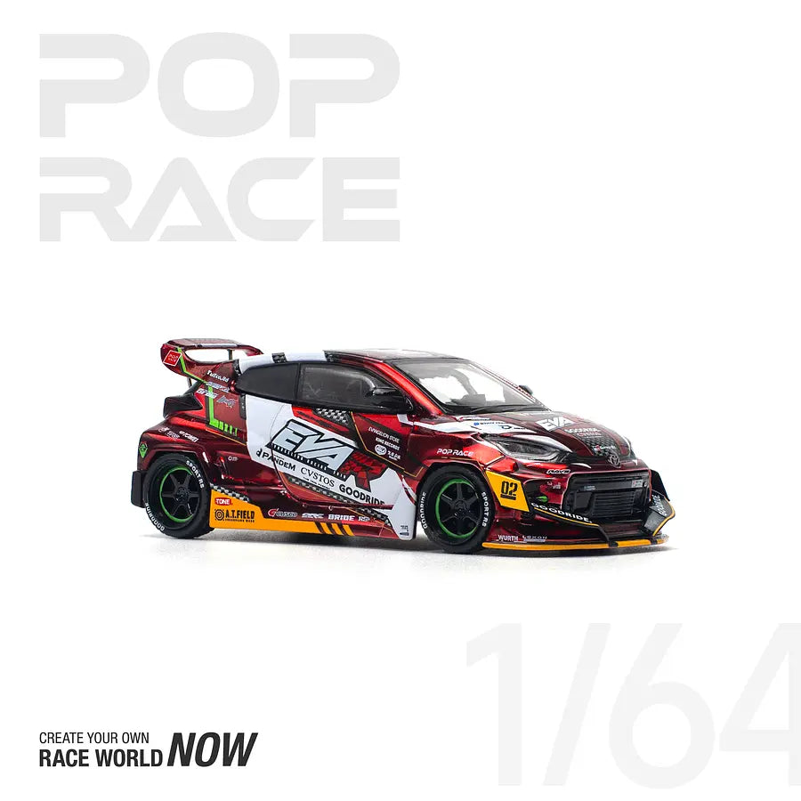Toyota Goodride GR Yaris EVA RT Production Model-02 - Pop Race - Scala 1/64 PR64-126