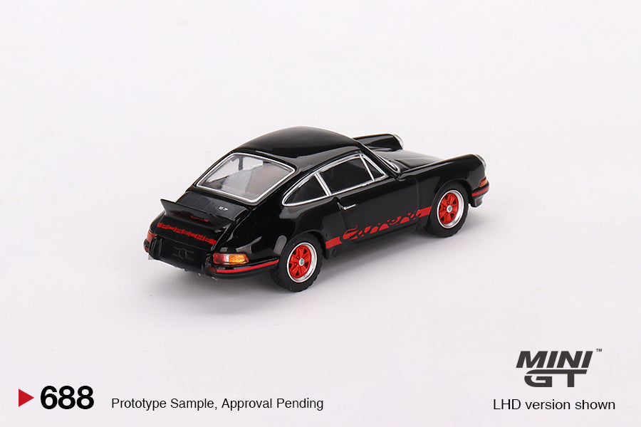 Porsche 911 Carrera RS 2.7 Black with Red Livery Brand MINI GT Code MGT00688 in vendita su Borgeseidea.com Foto 3