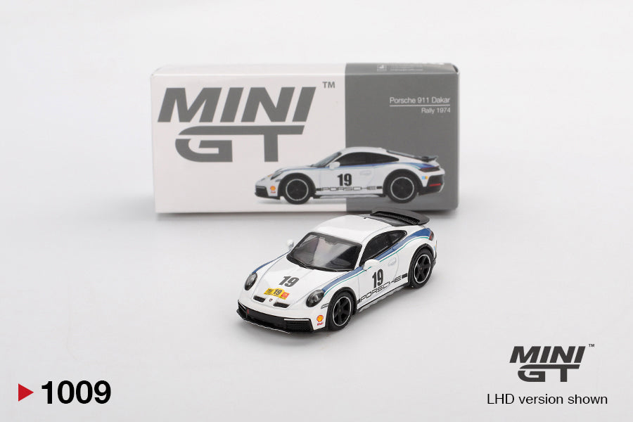 Mini GT - Porsche 911 (992) Dakar Rallye Design Package 74 2024 - Scala 1/64 MGT01009-BL Blister Packaging