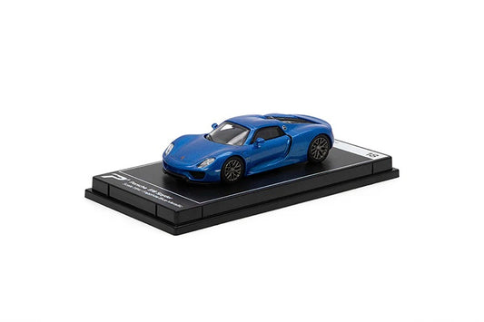 Porsche 918 Spyder Sapphire Blue Metallic - PosterCars - Scala 1/64 H18