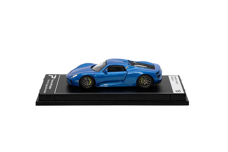 Porsche 918 Spyder Sapphire Blue Metallic - PosterCars - Scala 1/64 H18