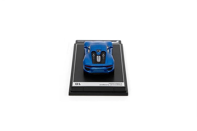 Porsche 918 Spyder Sapphire Blue Metallic - PosterCars - Scala 1/64 H18