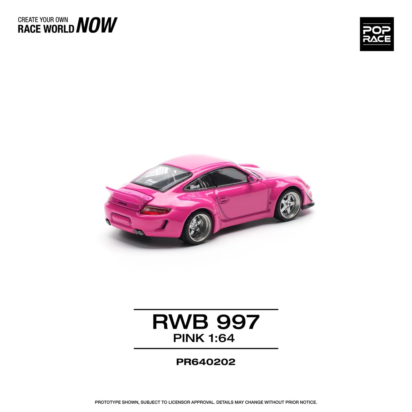 Porsche 992 RWB Pink - Pop Race - Scala 1/64 PR64-202