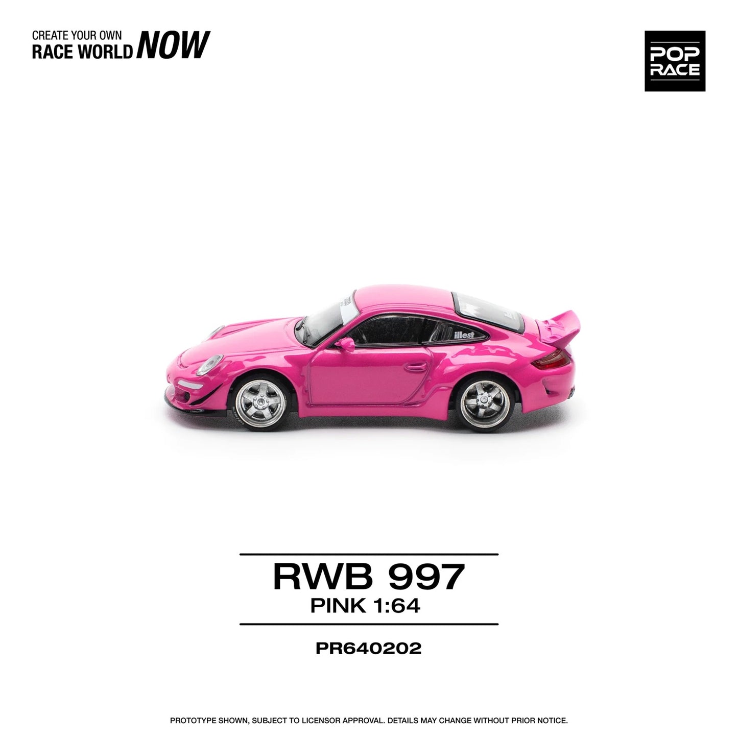 Porsche 992 RWB Pink - Pop Race - Scala 1/64 PR64-202