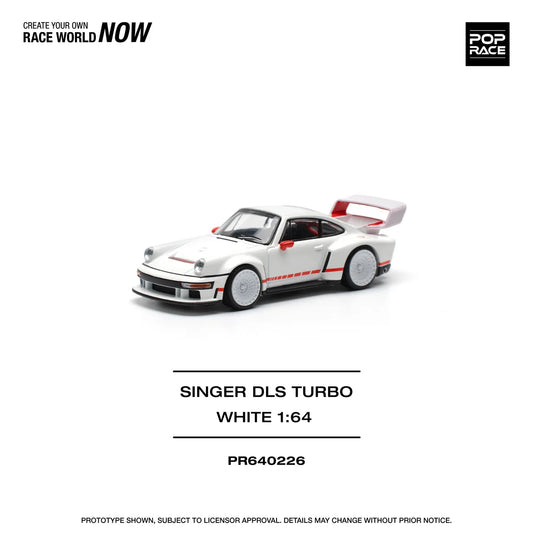 Porsche Singer DLS Turbo White - Pop Race - Scala 1/64 PR64-226