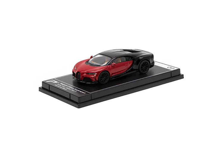 Bugatti Chiron Supersport (Italian Red & Nocturne Black) - PosterCars - Scala 1/64 H09