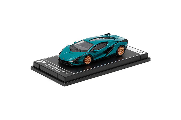 Lamborghini Sián FKP 37 (Blu Uranus) - PosterCars - Scala 1/64 H08