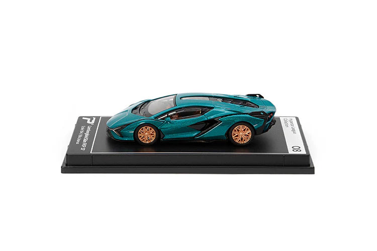 Lamborghini Sián FKP 37 (Blu Uranus) - PosterCars - Scala 1/64 H08