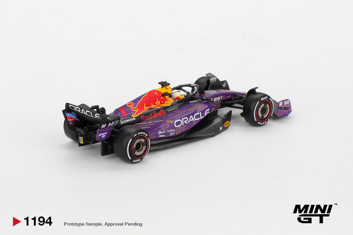 Red Bull Racing RB19 #1 Max Verstappen F1 2023 Las Vegas GP Winner - Mini GT - Scala 1/64 MGT01194-L