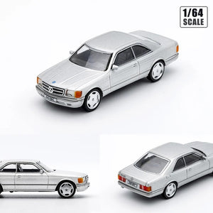 Mercedes - Benz 500 SEC Plata - Equipo DCT Die Cast - Escala 1/64