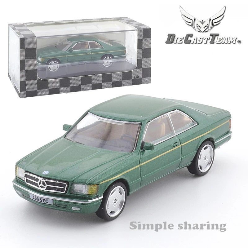 Mercedes - Benz 500 SEC Green - DCT Die Cast Team - Scala 1/64