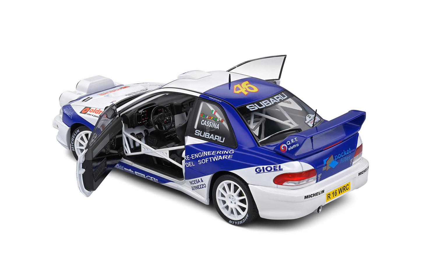 Subaru Impreza S5 WRC 1999 Rally Azimut di Monza 2000 #8 - Solido - Scala 1/18