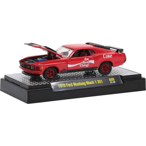 Ford Mustang Mach 1 351 1970 Coke - M2 Machines - Scala 1/64