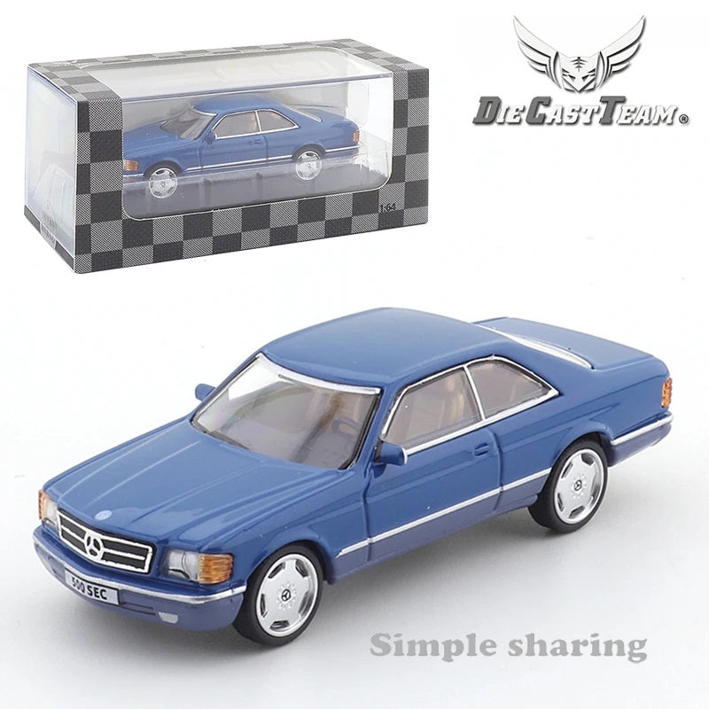 Mercedes - Benz 500 SEC Light Blue - DCT Die Cast Team - Scala 1/64