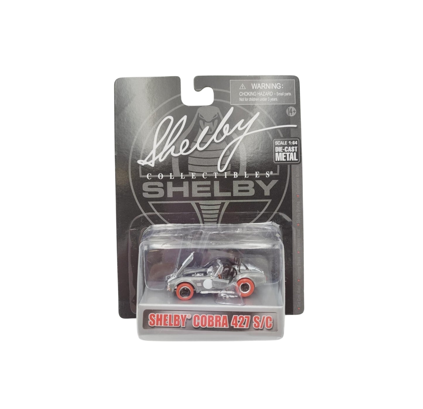 Shelby Cobra 427 S/C Zinc with Red Wheels - Shelby Collectibles - Scala 1/64