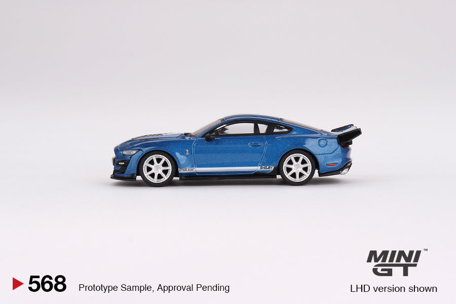 Shelby GT500 Dragon Snake Concept Ford Performance Blue - Mini GT - Scala 1/64 MGT00568