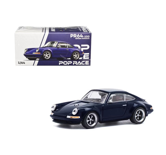 Porsche Singer Monaco Midnight Blue - Pop Race - Scala 1/64 PR64-100
