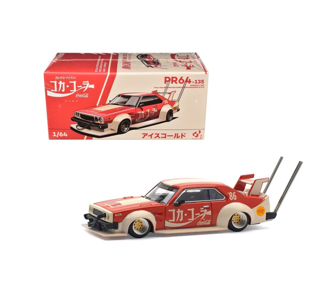 Skyline GT-R V8 Drift "Hakosuka" Coca Cola (Japan) - Pop Race - Scala 1/64 PR64-135
