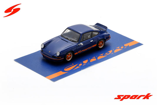 1973 Porsche 911  Carrera 2.7 RS (Blue with orange stripe) - Spark Model - Scala 1/64 64SP007A