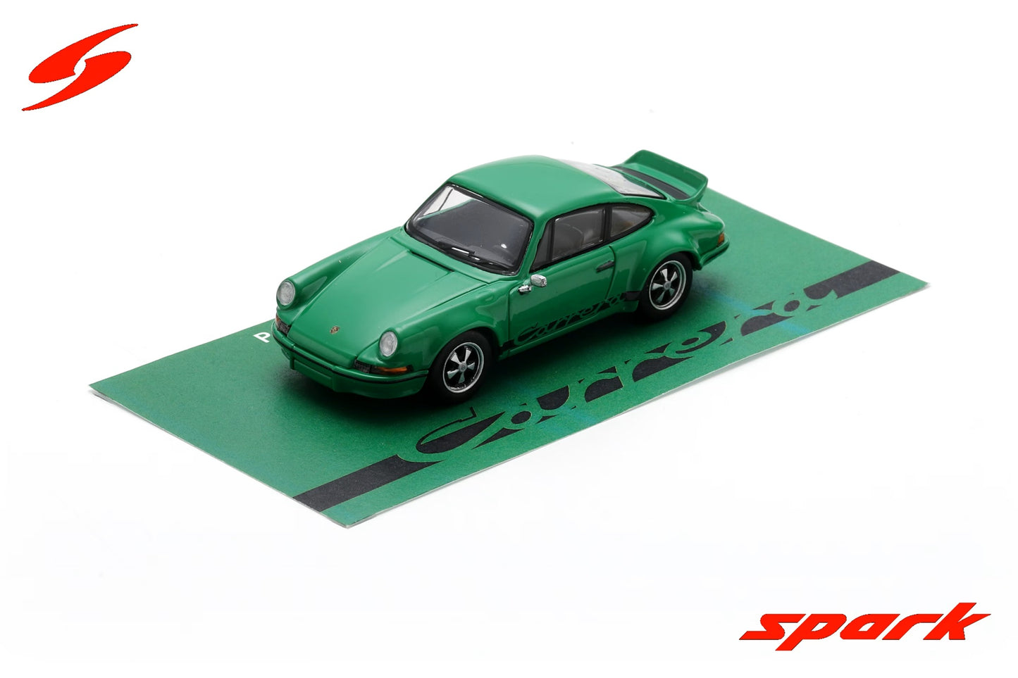 1973 Porsche 911 Carrera 2.8 RSR (Green with black stripe) - Spark Model - Scala 1/64 64SP007B