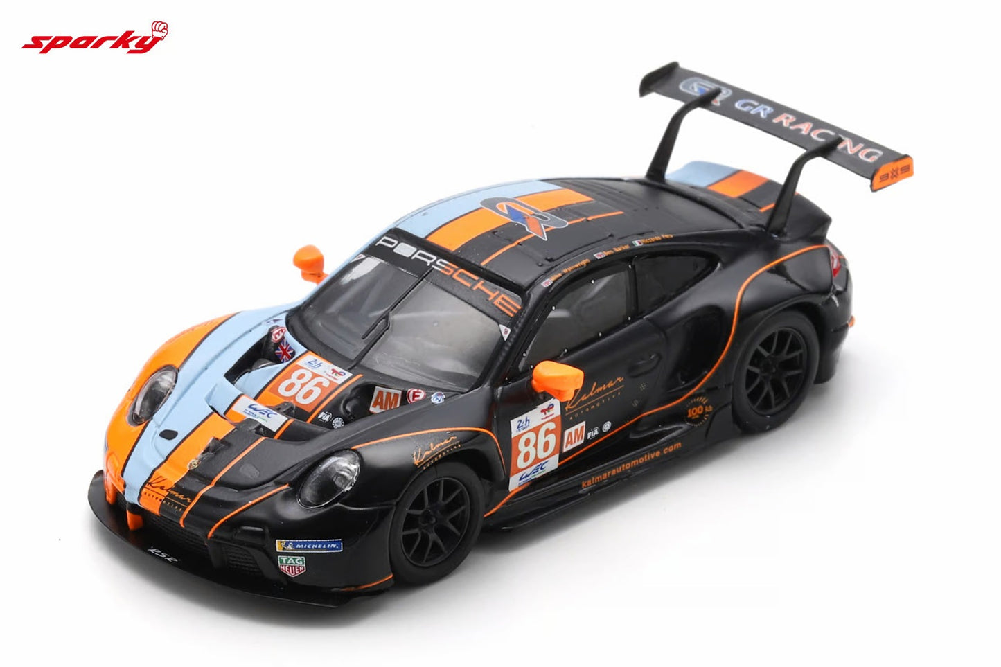 Spark Model - Porsche 911 RSR - 19 #86 GR RACING 3rd LM GTE AM class Le Mans 24H 2023 - Scala 1/64 Y310