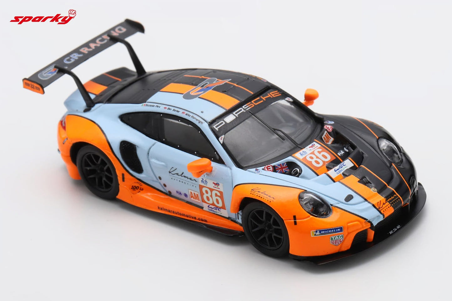 Spark Model - Porsche 911 RSR - 19 #86 GR RACING 3rd LM GTE AM class Le Mans 24H 2023 - Scala 1/64 Y310