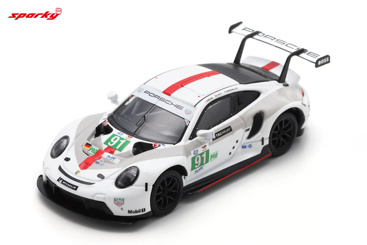 Porsche 911 RSR-19 #91 Porsche GT Team Winner LMGTE Pro class 24H Le Mans 2022 - Spark Model - Scala 1/64 Y273