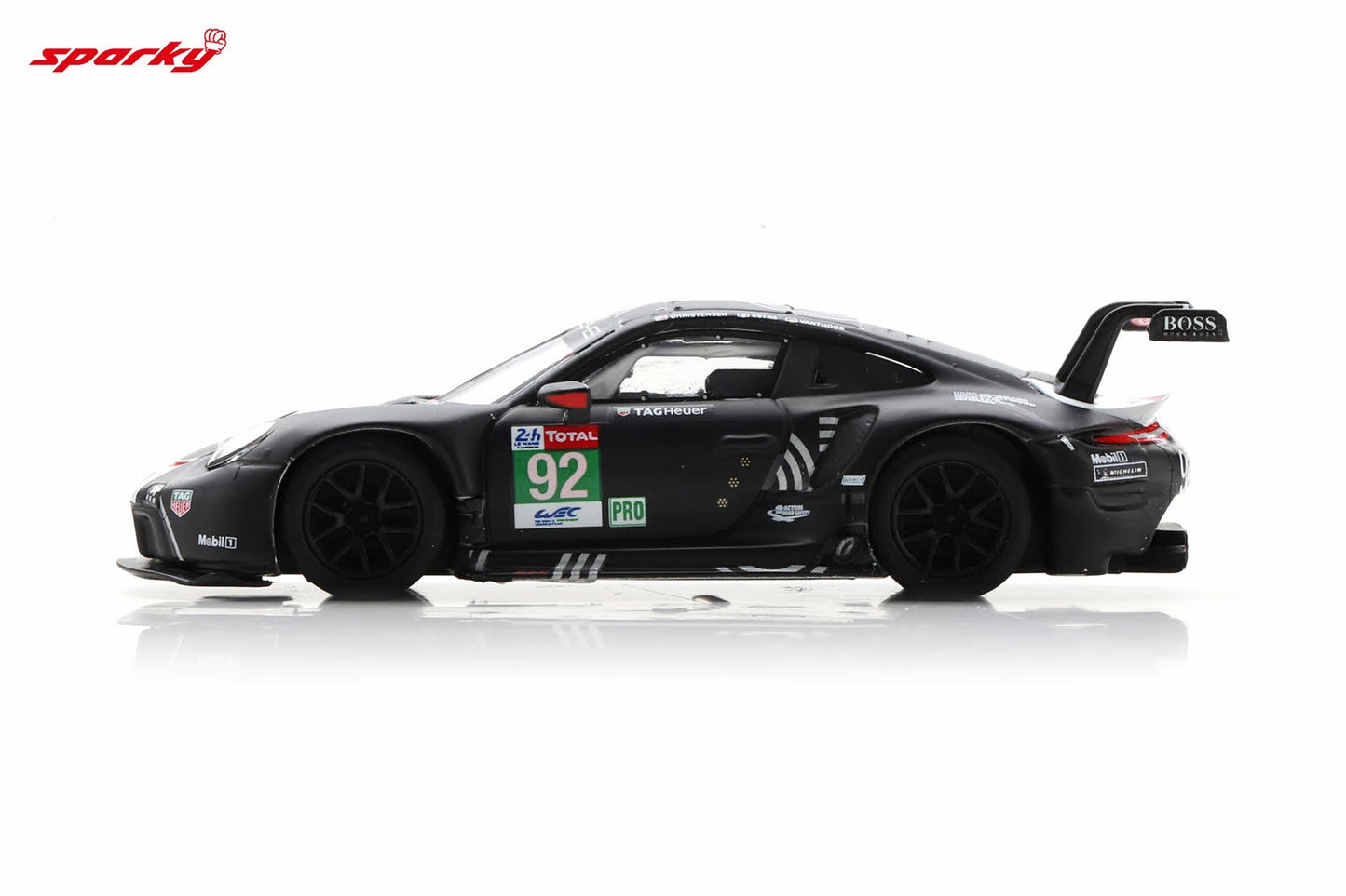 Spark Model - Porsche 911 RSR - 19 #92 Porsche GT Team 24H Le Mans 2020 - Scala 1/64 Y223