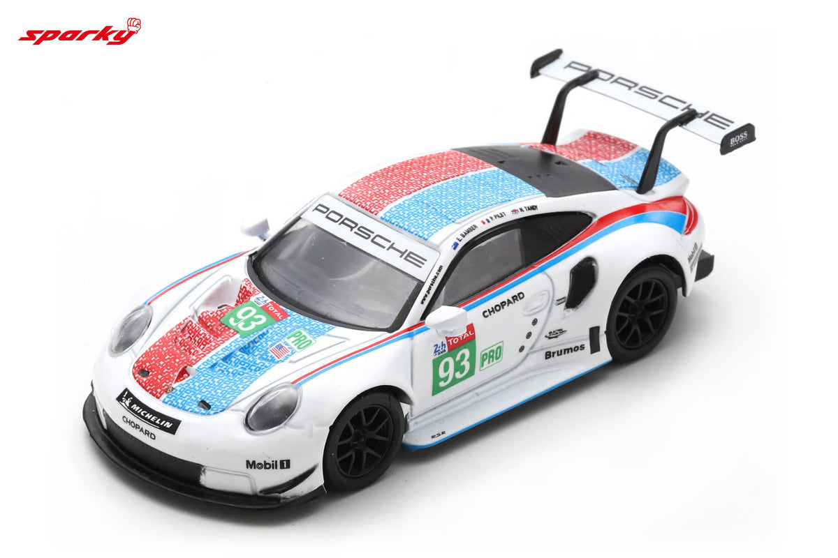 Porsche 911 RSR #93 Team 3rd LMGTE Pro class 24H Le Mans 2019 - Spark Model - Scala 1/64 Y141