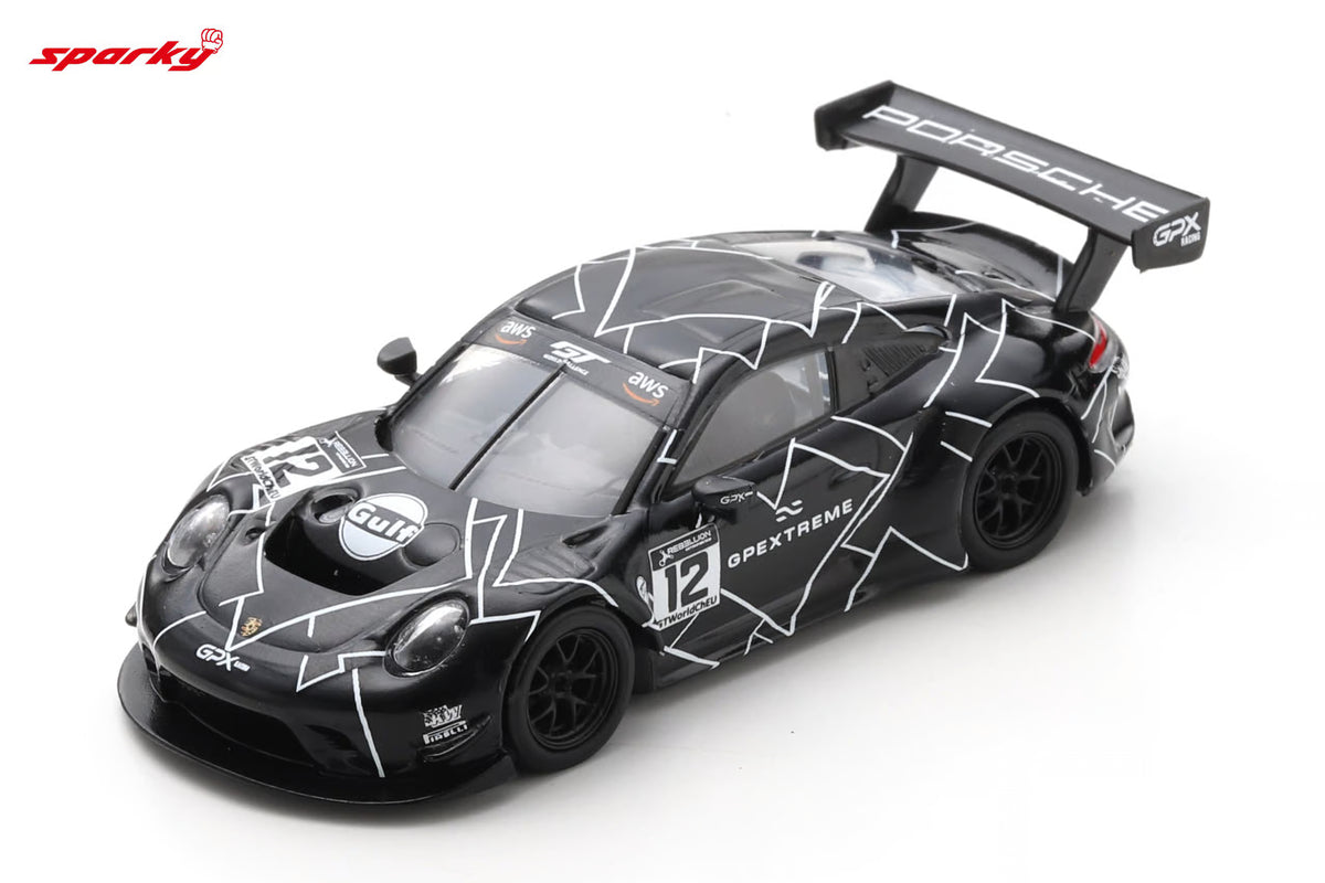 Porsche GT3 R GPX Racing #12 "The Diamond" Paul Ricard Practice - Spark Model - Scala 1/64 Y200