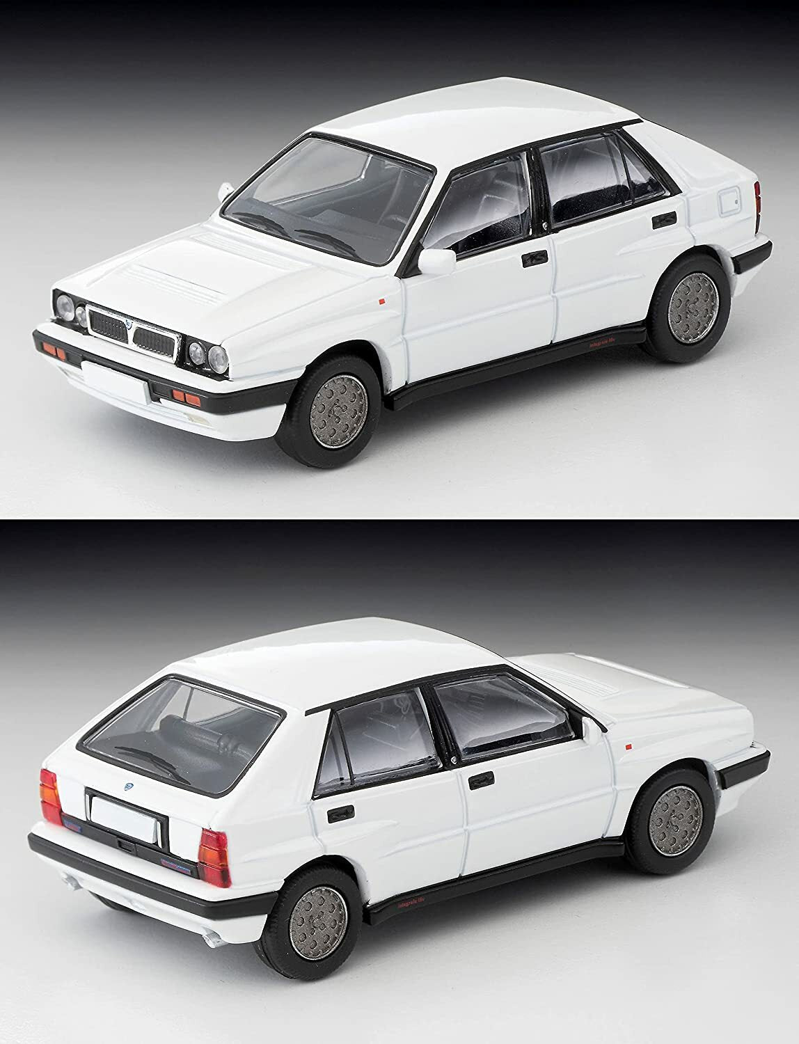 Lancia Delta HF Integrale 16V White - Tomytec Tomica Limited Vintage Neo - Scala 1/64 LV-N130d