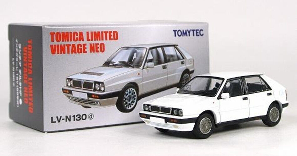 Lancia Delta HF Integrale 16V White - Tomytec Tomica Limited Vintage Neo - Scala 1/64 LV-N130d