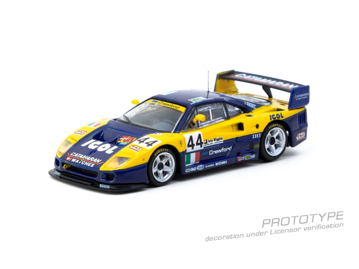 Ferrari F40 GTE 24h of Le Mans 1996 - HOBBY64 - Tarmac Works - Scala 1/64 T64-088-96LM44